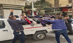 حملة لرفع الاشغالات بنطاق الحي