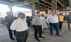 متابعة أعمال التطوير الجارية بميدان الحدائق 