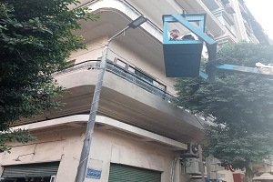 صيانة أعمدة الإنارة