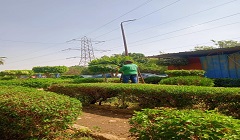 تطوير ورفع كفاءة الحدائق بمنطقة وادي حوف