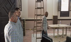 متابعة أعمال تطوير دار مناسبات بنطاق الحي 