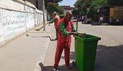 حملة لرفع كفاءة منظومة النظافة بشوارع وميادين الحي