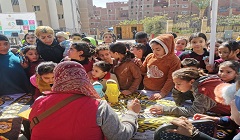 قصور الثقافة تقدم ورشا متنوعة بالخيالة ضمن المشروع الثقافي بالإسكان البديل