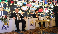 وزير الشباب ومحافظ القاهرة يشاركان فى اللقاء الحواري مع شباب مصر