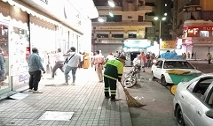 رفع كفاءة منظومة النظافه بشوارع الحي 