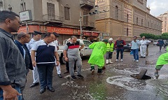 شفط مياه الأمطار بنطاق الحي 