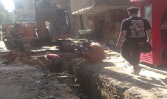 متابعة اعمال التطوير الجارية بنطاق الحي  