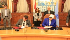 محافظ القاهرة يشهد توقيع ميثاق لإنشاء مركز معلومات شبكات مرافق دمياط