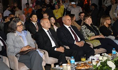 محافظ القاهرة وأنا كلوديا روسباخ يشهدان الاحتفالية بساحة الحرملك بالقلعة