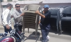 حملة لرفع الإشغالات بشارعى مؤسسة الزكاة والمحطة الشرقي