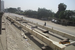 تجهيز جسم كوبري مشاه النيل البدراوي