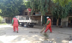 حملات للإرتقاء بمنظومة النظافة في الشوارع الرئيسية والفرعية بالحي