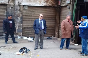 حملة لمتابعة نظافة الشوارع بحي الموسكي