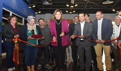 وزيرة الثقافة تفتتح معرض «نجيب محفوظ بين الحارة والوظيفة والأصدقاء» 