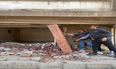 ايقاف اعمال تحويل من سكنى الى تجارى بعقار بشارع ماهر بدوى