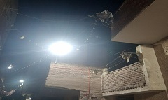 حملة لرفع كفاءة منظومة الإنارة ببعض شوارع وميادين الحي