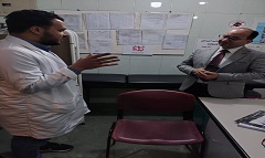رئيس قطاع الشئون الصحيه يتفقد مركز طبي باب الشعريه ويوجه برفع مؤشرات الأداء