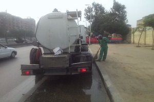 حملة لنظافة طريق الأوتوستراد