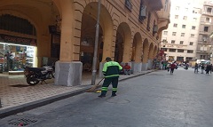 نظافة شوارع وحواري الحي