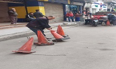 حملة لرفع الاشغالات وتسيير الحركة المرورية بنطاق الحي