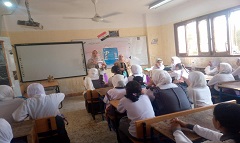 ندوة عن الامراض المشتركة بين الانسان والحيوان بمدرسة الصلب الإعدادية بنات