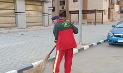 رفع مستوى النظافة بمحيط منطقه الخيالة