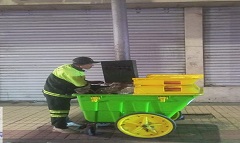 رفع كفاءة منظومة النظافة بشوارع الحي