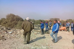 محافظة القاهرة تطلق حملة نظافة لمنطقة مقابر اليهود بحي البساتين