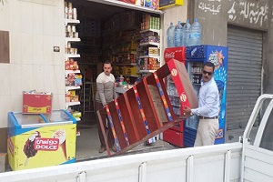 حملة لإزالة الاشغالات بميدان عابدين