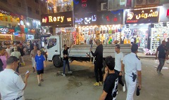 رفع الاشغالات بشارعي جول جمال وماهر بدوى