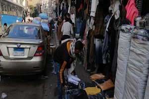 رفع الإشغالات من نهر الطريق  