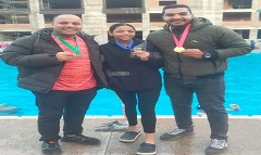 مركز شباب الجزيرة: رودينا ناصر تحصل على الميدالية الفضية للسباحة الحرة