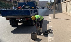 تكثيف اعمال نظافة الصفايات وبيارات الصرف استعداد لموسم الشتاء 
