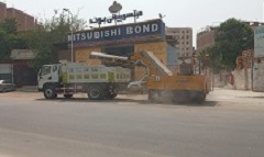 كنس ألى بشارعى مؤسسة الزكاة ومحمد نجيب