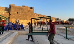 الأعمال الفنية والتجهيزات اللوجيستية لمهرجان القلعة في مراحلها الأخيرة 