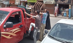 حملة لرفع الاشغالات بشارع المطراوى