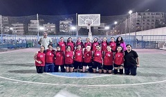 ناشئات السلة بالجزيرة يفزن ببطولة منطقة القاهرة