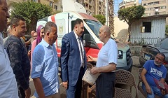 تفقد سيارة الخدمات المتنقلة بنطاق الحى 
