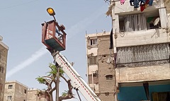 رفع كفاءة منظومة الإنارة بمساكن الدلتا 420 واطلس ايواء 384