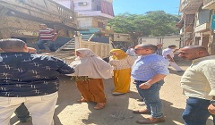 إزالة أعمال مخالفة بشارع باب البحر