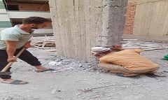 حملة لإزالة مخالفات المباني بنطاق الحي