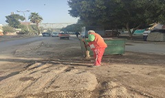 الإرتقاء بمنظومة النظافة في شوارع وميادين الحي 