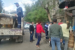 حملة مكبرة لرفع الإشغالات من الحي