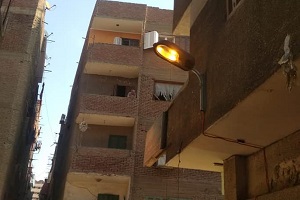 صيانة وانارة الاعمدة امام المدارس بالحي