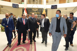 محافظ القاهرة يتفقد عدد من المنشآت الجديدة بجامعة حلوان