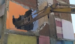 متابعة اعمال الازالات بمنطقة الجبانات 2