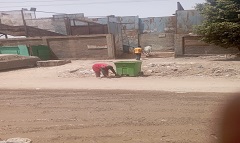 حملة نظافة وتجريد ورفع التراكمات والاشغالات بالحي