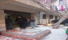 حملة لرفع الاشغالات بمحيط محطة المترو وشارع 9
