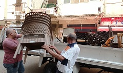 حملة مكبرة لرفع الإشغالات بقيادة رئيس الحي