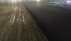 استكمال أعمال الاسفلت بشارع الجيش